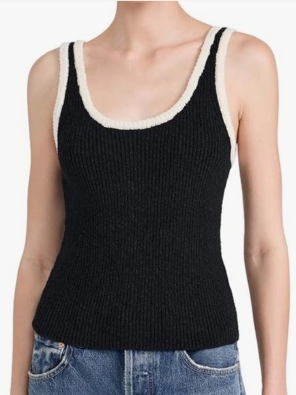 Rails Albie Cotton Linen Blend Tank Top Xs